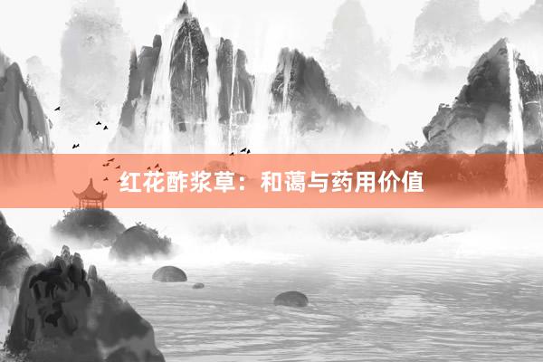 红花酢浆草：和蔼与药用价值
